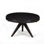 Beauhome Tables Cosmopolitan Coffee Table Precast , distressed leather, lacquer and solid oak,