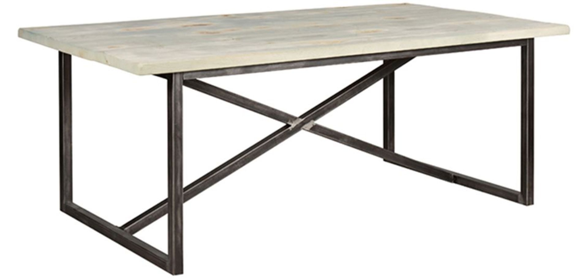 Sandshore Dining Table 195cm Natural 195 x 106 x 76cm RRP £1355 ( Location A7 -724)