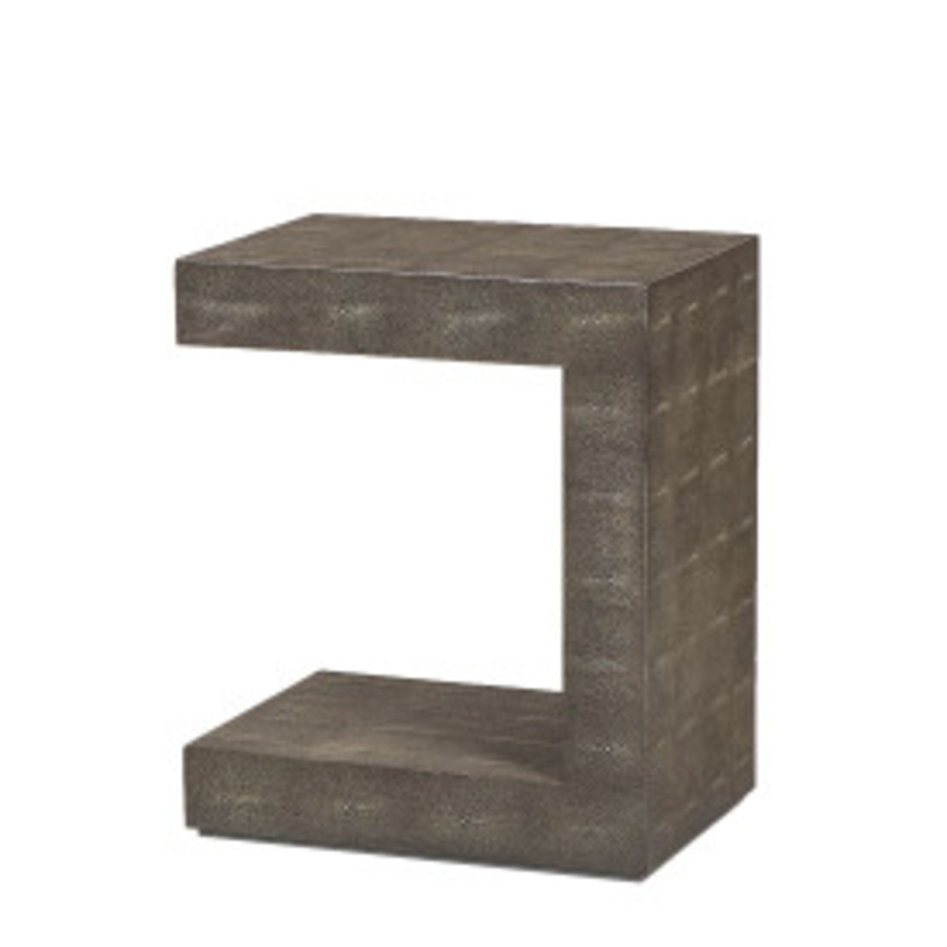 Maison 55 Riley Side Table - Charcoal Shagreen 35.6 X 50.8 X 61 Cm Modern Design Gets An Attitude