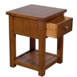 Halo Established Wentworth Side Table Finished in: Nibbed Oak 60 x 50 x 61cm RRP £1150
