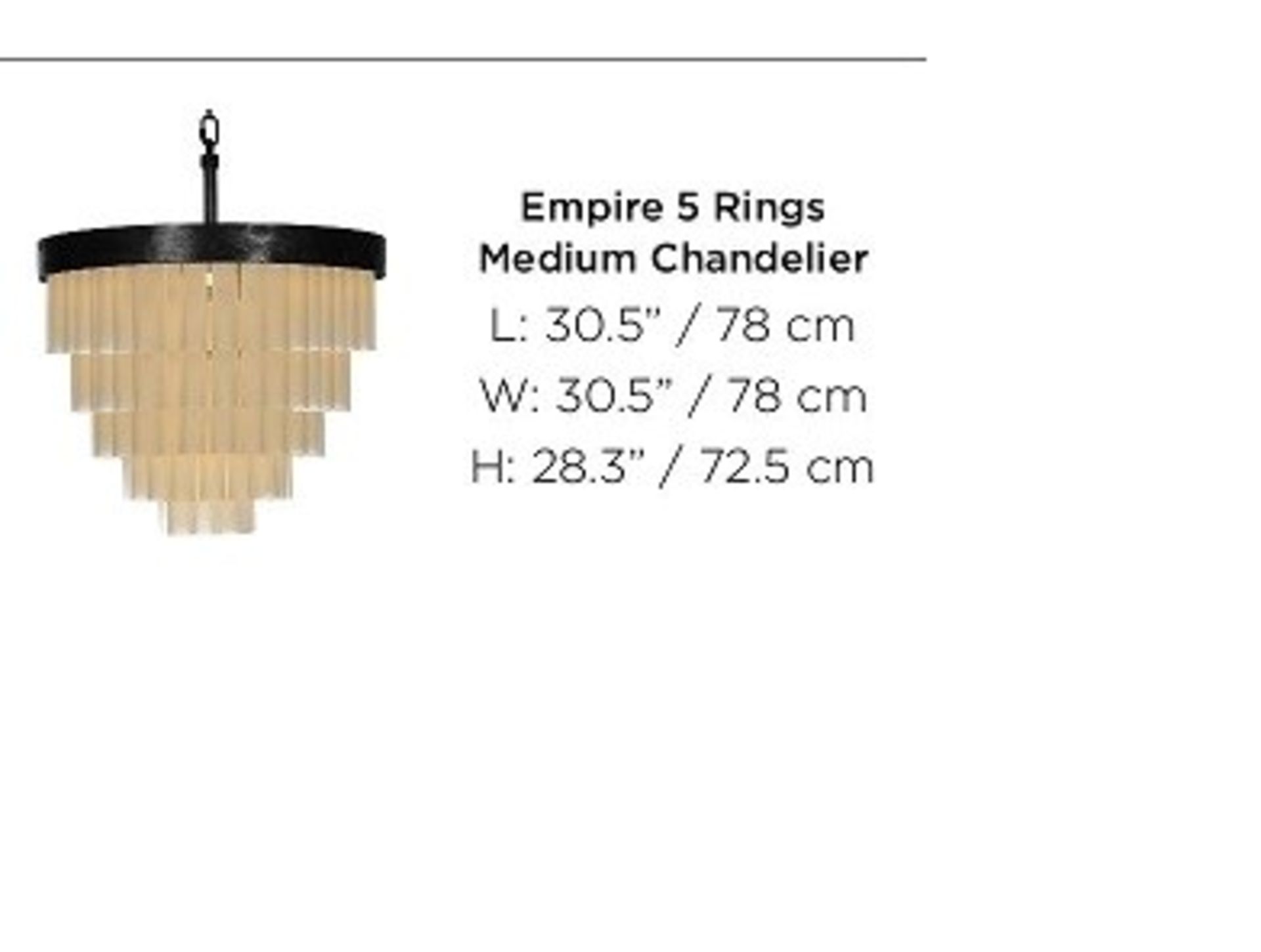 Empire Pendant The Empire Lighting Collection is inspired by the beautiful light sculptures of the