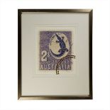 Coup & Co Art Postage Stamp Australia Croc Carton Dimension 51 x 61cm- Coup & Co limited edition