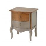 Dawson 2 Drawer Bedside Table- graphite A contemporary feel with a traditional touch. This two