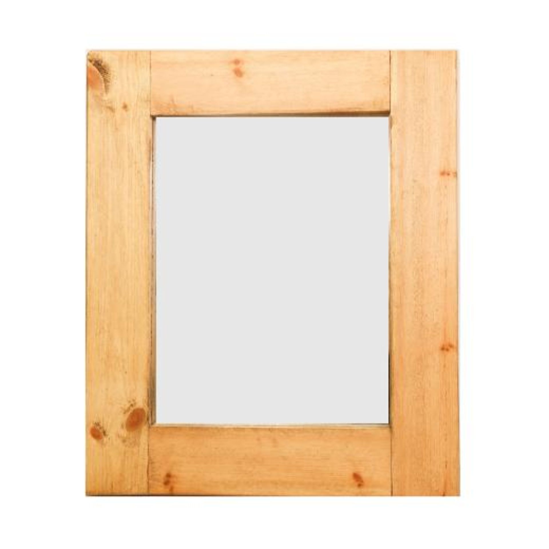 Marbello Square Mirror 135 x 135cm-Rustic Wood