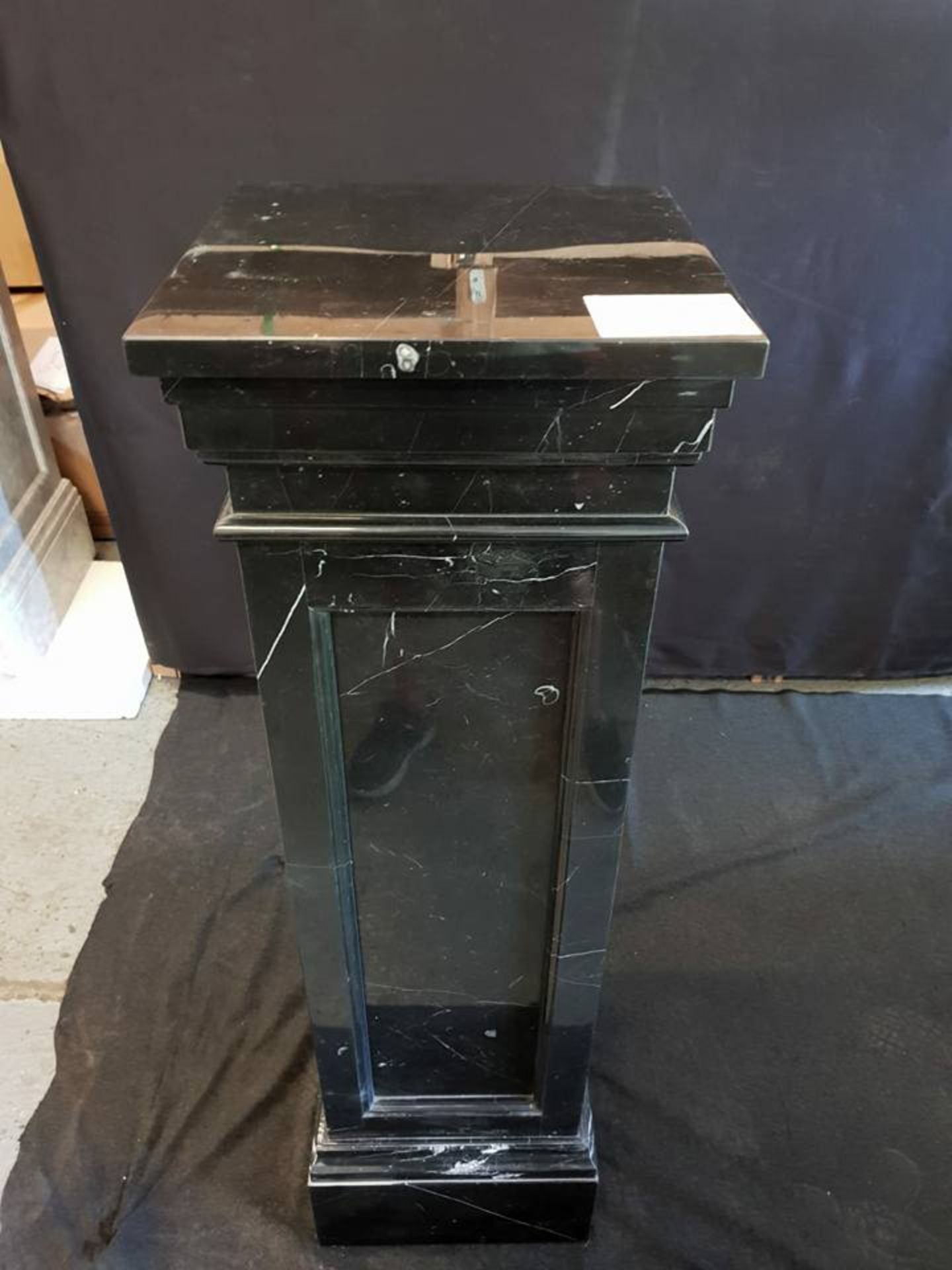 Marble Pedestal 60x60 Marble Black Honed 60 x 60 x 130cm RRP £780 ( Location A7 -231)