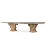 Maison 55 Pierson Dining Table 363.6 x 106.7 x 76.8 cm Precast Top Maison 55 designs reflect the