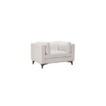 Dwell Sofa 1 seater Armchair Galata Linen White and Weathered Oak The Dwell sofa offers generous