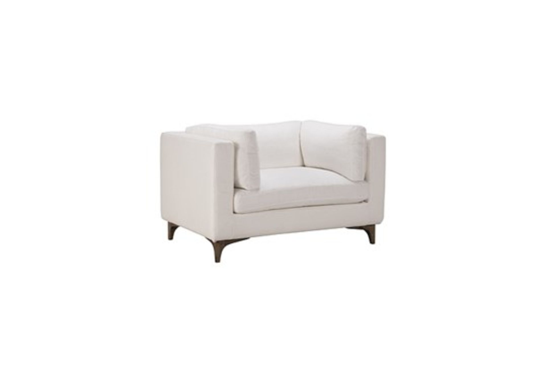 Dwell Sofa 1 seater Armchair Galata Linen White and Weathered Oak The Dwell sofa offers generous