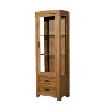 Montana LHF Glazed Unit Nibbed Oak 60 x 40 x 180cm RRP £1355.