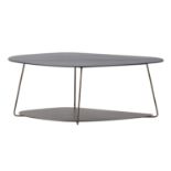 Seed Coffee Table Large Marble Stratum Graphite and light brass The Seed coffee tables are