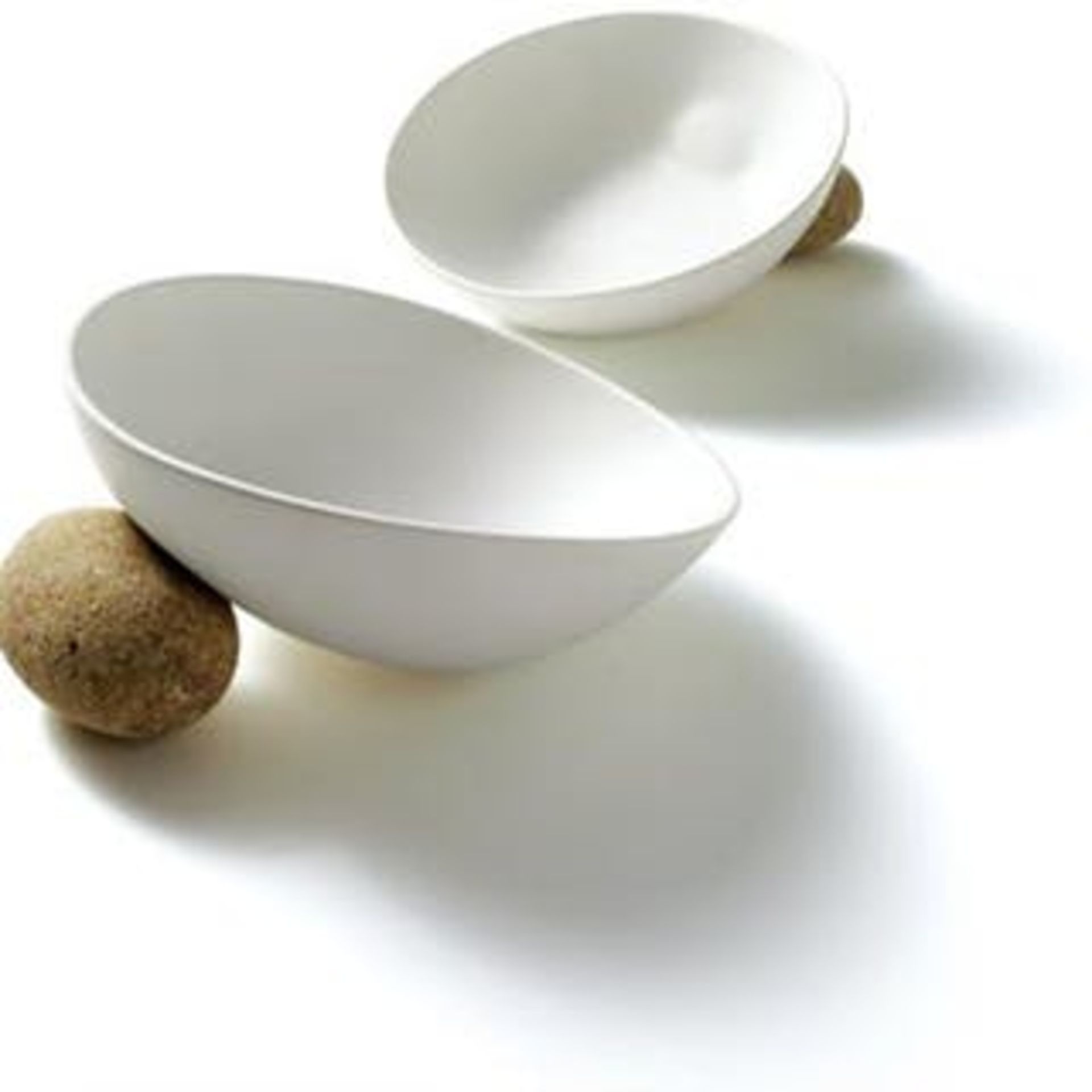 20 x Bleu Nature C025 Igloolik Ceramic/Pebble Salad Bowl The Igloolik Collection Of Tableware Is
