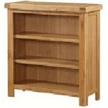 Montana Sm Wide Bookcase-Nibbed Oak L90cm D40cm H115cm