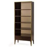 Tracey Boyd Silhouette Bookcase Smoked Eucalyptus A Sophisticated Bookcase Crafted From A Solid