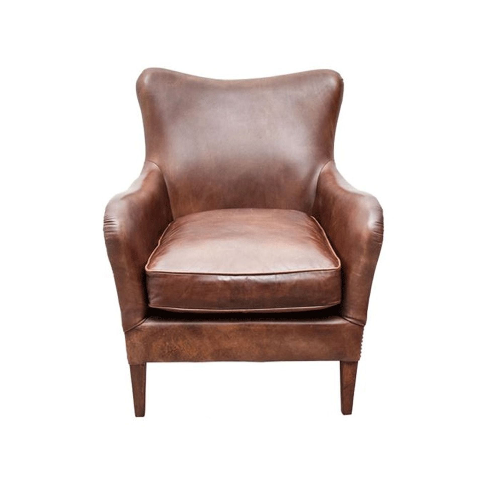Turnberry Chair Ride Nut Leather The Turnberry Chair Is A Snazzy Modern Take On The Vintage Club