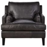 Canson Sofa Armchair Napinha Graphite Leather The Canson is a contemporary, streamlined sofa