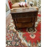 Century Furniture Jacobean Side Chest This Jacobean Side Table Offers A Planked Top A Moulded Drawer
