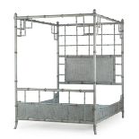 Tracey Boyd Bamboo 4 Poster Bed Powder Green UK King (mattress not supplied) 214.2 x 166.4 x 224.5