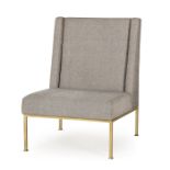 Mighty Lounge Chair - Winston Speckle (UK) A Versatile Occasional Chair With A Satin Brass Base