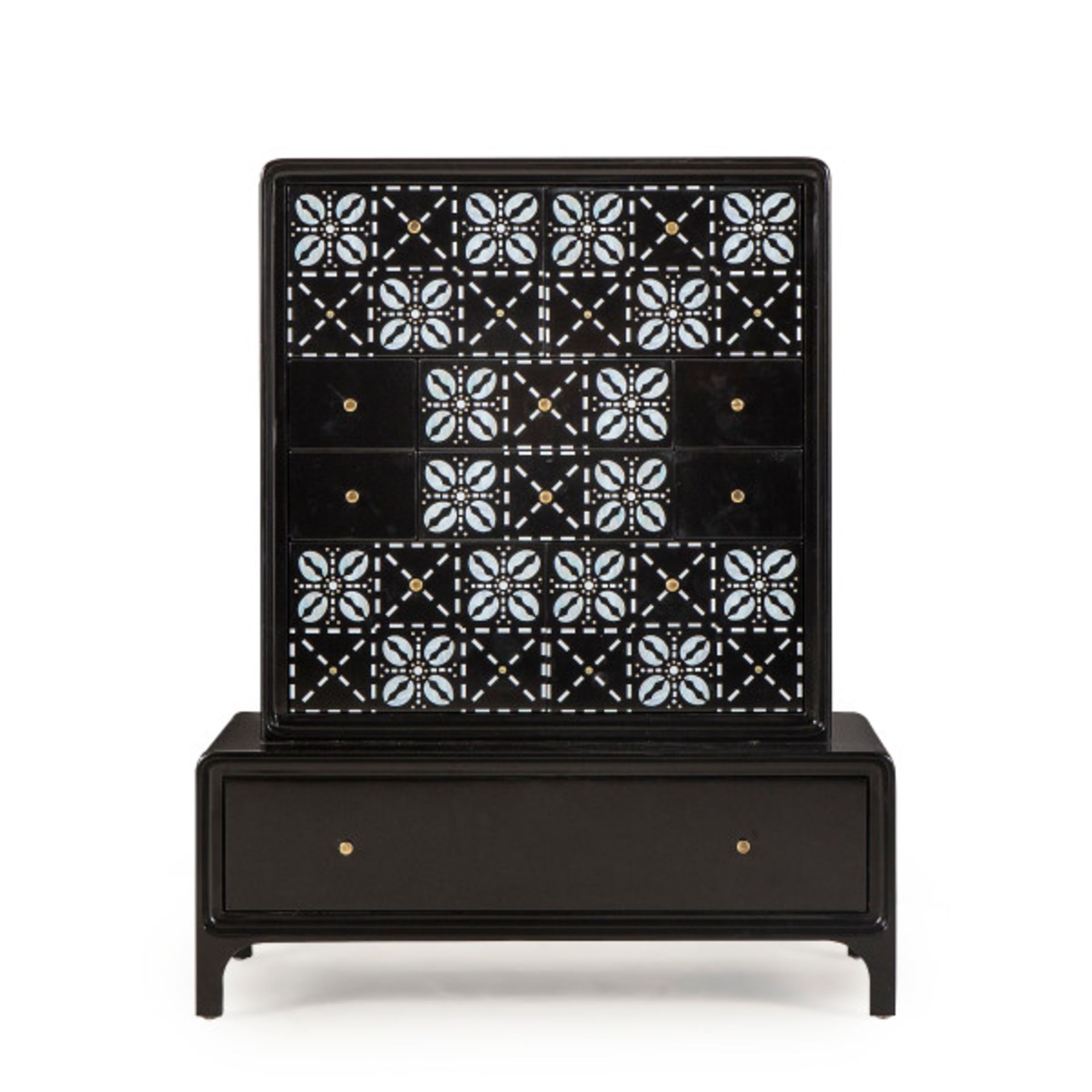 Tracey Boyd Shellshock Baby Bureau Black Lacquer MSRP £1876