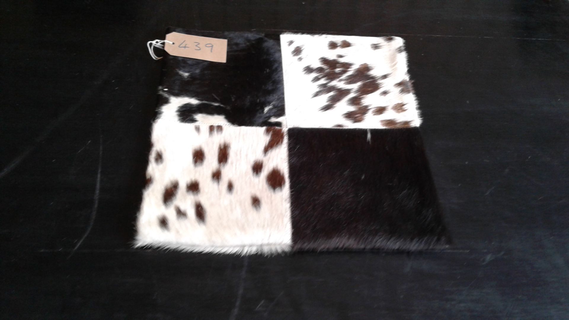 Cowhide Leather Cushion 100% Natural Hide Handmade Cover (Style PR439 x1) 35cm RRP £120