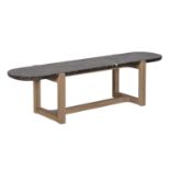 Bleu Nature Stoneleaf Coffee Table Tall F303 Natural oak Marble Brown Polished 170 x 45 x 45 cm