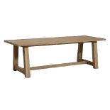 Marbello Dining Table 240cm Rustic Rubber Wood 240cm X 90cm X 76cm