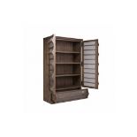 Vintage Caddy Cupboard Intage Ash Brown & Iron Mesh nspired by old caddy toolboxes, the Vintage