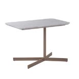 Bleu Nature F313 Ninovan Coffee Table Brushed copper legs and white marble top 70 x 45 x 49 cm