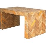 Dancefloor Parquet Oak Desk Created With Reclaimed Edwardian Parquetry Timber The Original Shades Of