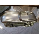 Aston Martin DBR1 1957-Silver Car Model 45x18x10cm RRP £380