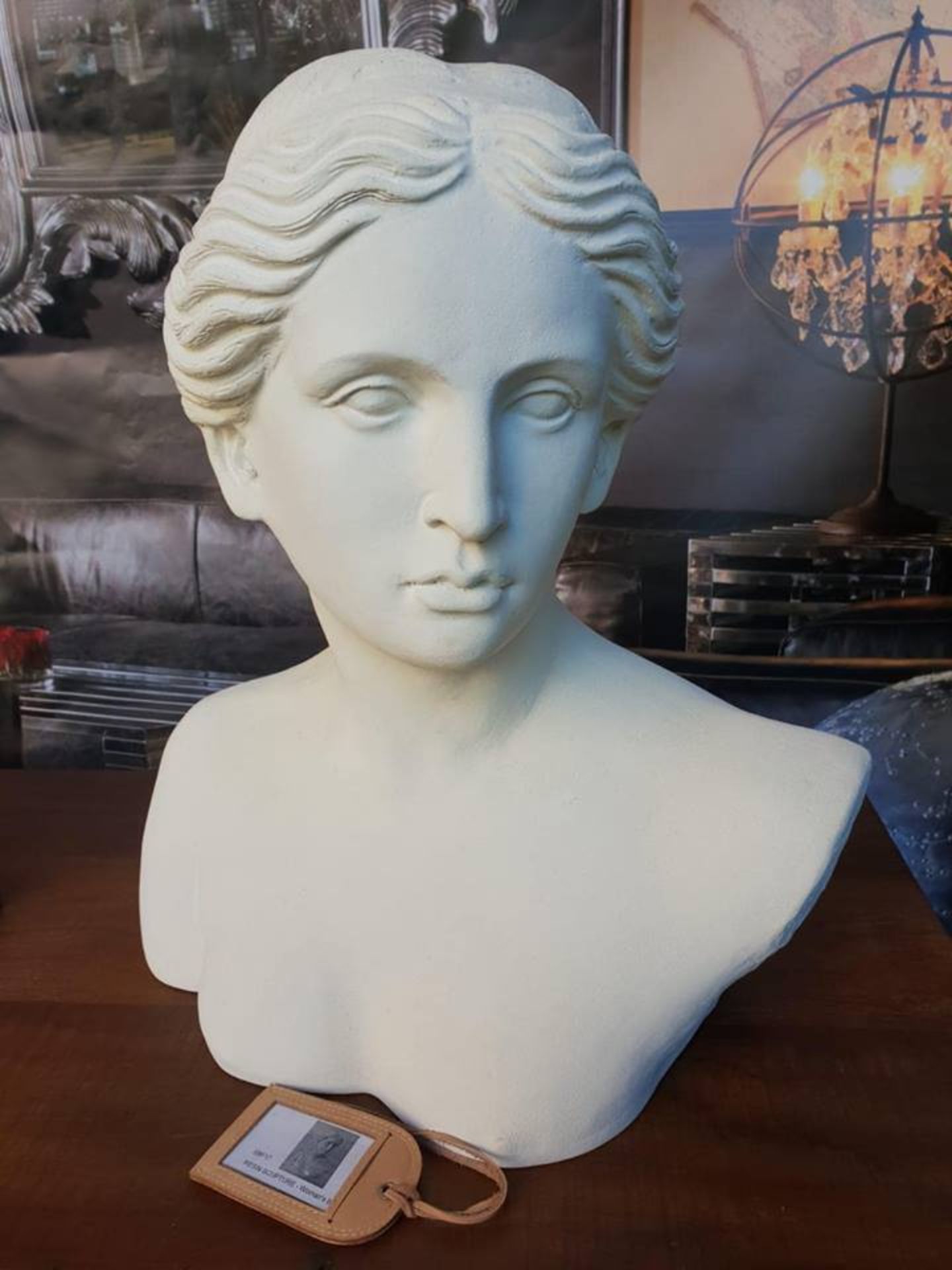 Sculpture Female Portrait Bust Objets d'Art Decorative Accessories - Image 2 of 2