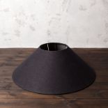 Coolie Shade Hemp Charcoal 75 5 x 75 5 x 26cmThe Rounded Shape And Opal Interiors OfThese Coolie (