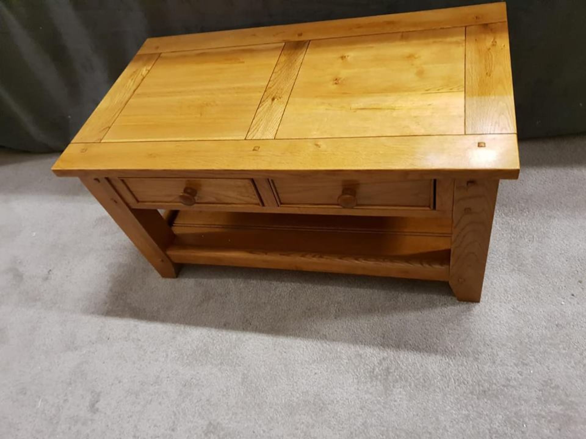 Wentworth Oak Coffee Table Crafted Using Hand Selected Solid Oak Wood And Hand Distressed During Our