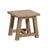 Marbello Side Table Rustic Robber Wood 50 X 50cm RRP £330