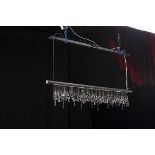 Icicle Rectangular Pendant Lighting Alloy Steel Ebony UK 150x65x30cm RRP £2001