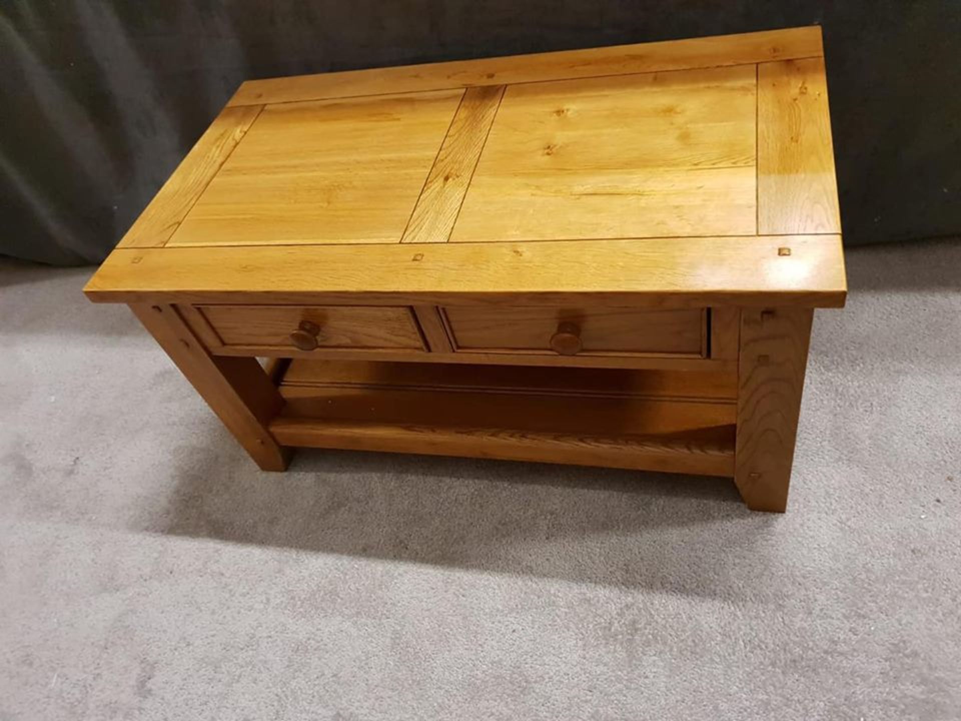 Wentworth Oak Coffee Table Crafted Using Hand Selected Solid Oak Wood And Hand Distressed During Our - Image 2 of 2