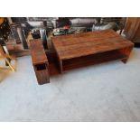 Avett CoffeeTable Hand-Crafted From Exotic Demolition Hardwoods,The Avett CoffeeTable Balances