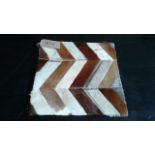 Cowhide Leather Cushion 100% Natural Hide Handmade Cover (Style PR414 x1) 35cm RRP £120