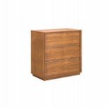 Stratford Chest 3 Drawers-Honey Oak & Brushed Steel Trim 80 x 45 x 82 5cm RRP £2290 ( Location A7 -