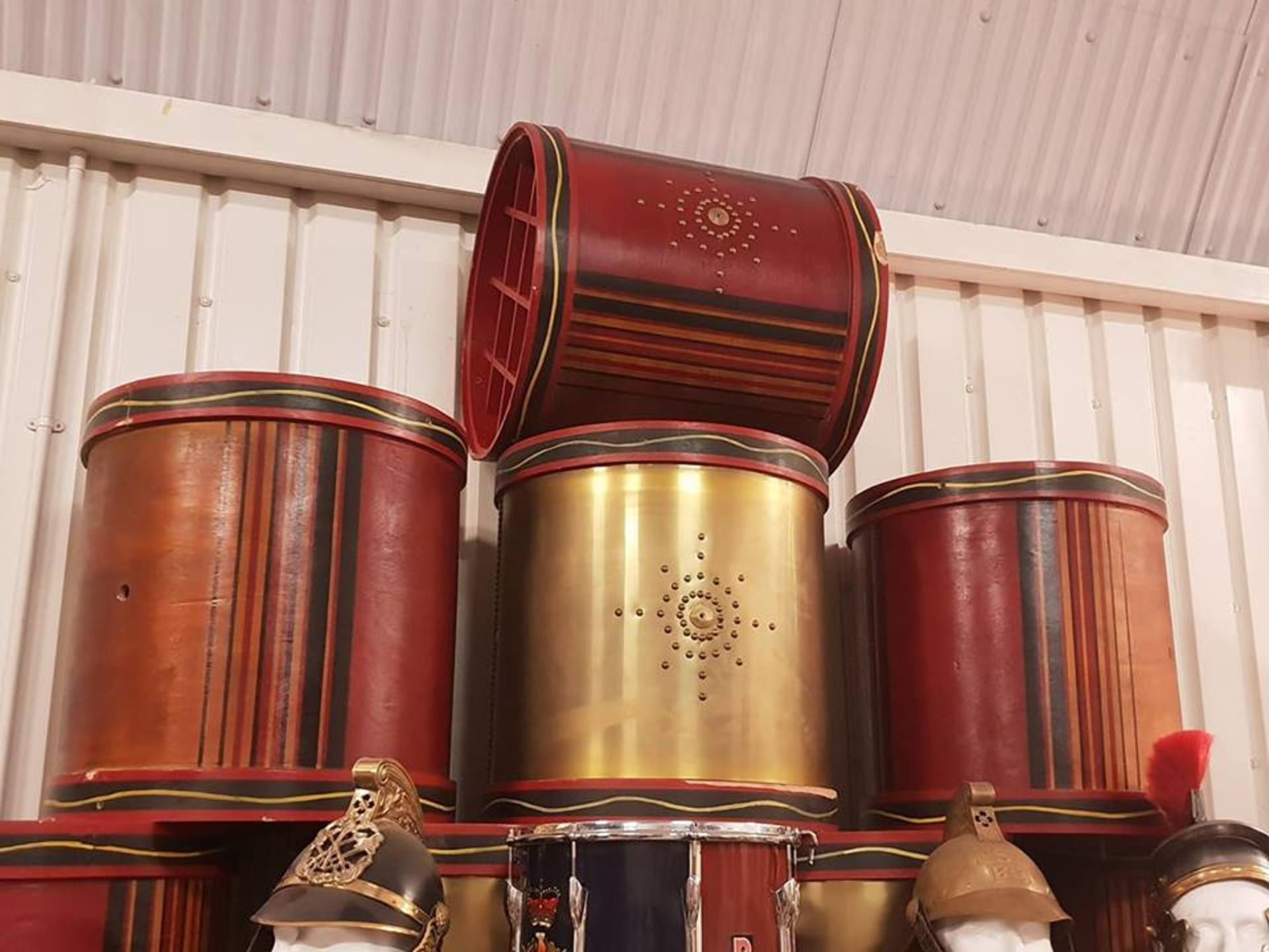 Drum Cabinet Red The Designers Regiment Collection Draws Inspiration Reinterpreting The Drum Into