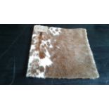 Cowhide Leather Cushion 100% Natural Hide Handmade Cover (Style PR430 x1) 35cm RRP £120