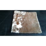 Cowhide Leather Cushion 100% Natural Hide Handmade Cover (Style PR444 x1) 35cm RRP £120
