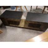 Andrew Martin Hudson Coffee Table A Stunning Contemporary Piece Ebonised And Textured Bronzed Finish