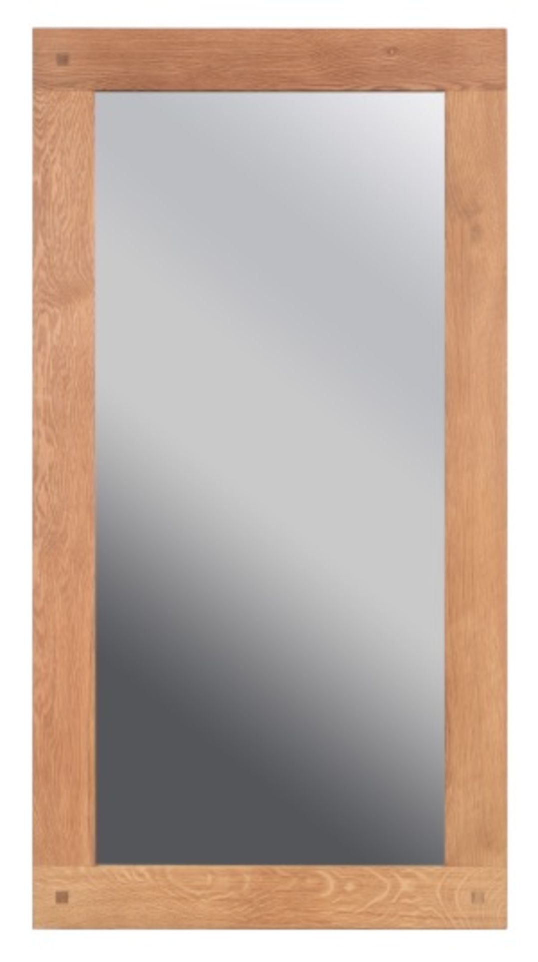Oregon Rectangular Mirror Oiled Oak 80 X 150cm