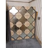 Boyd Gentain Mirror A Stunning Wall Tile Effect Framed Mirror 1250 x 33 x 1665 cm MSRP £2537