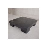 Marble Big Foot CoffeeTable Polished Black Marble 203 x 127 x 38cm RRP £5700 ( Location A7 -123)