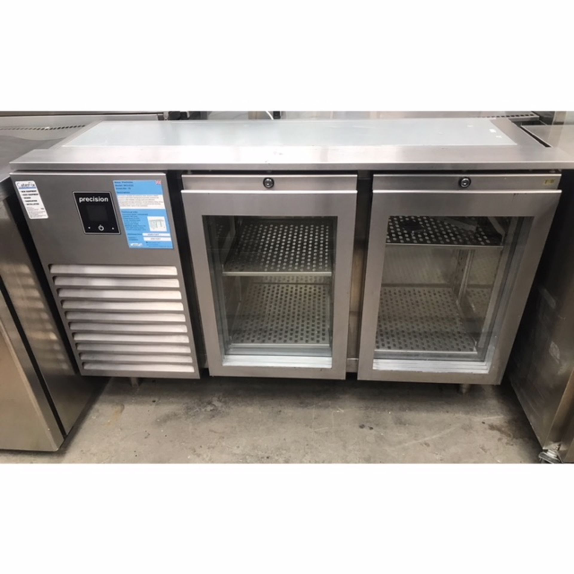 Precision MCU223 2 door chiller counter with gantry Precision’s durable all stainless steel slimline - Image 4 of 4