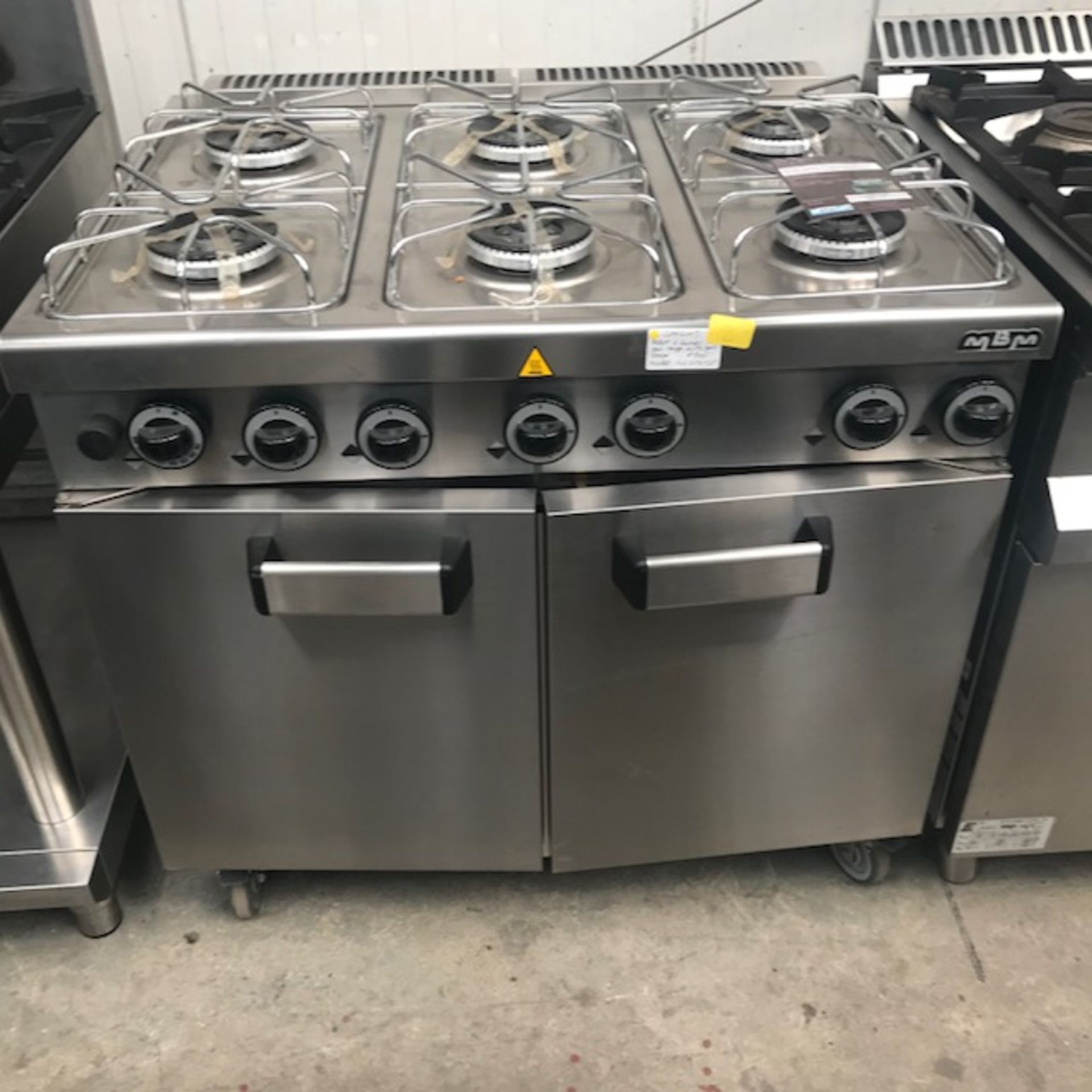 MBM G6SF972P 6 BURNER GAS COOKER WITH OVEN MBM G6SF972P 6 burner brand new The watertight pressed,