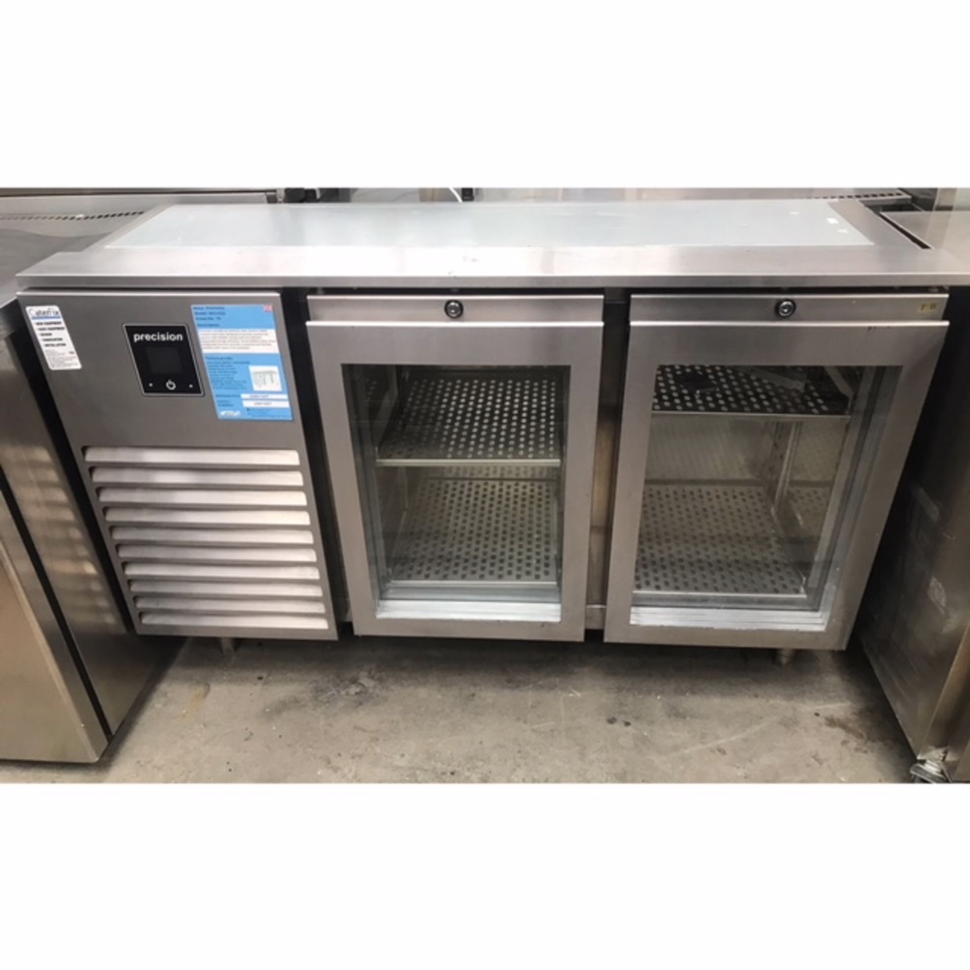 Precision MCU223 2 door chiller counter with gantry Precision’s durable all stainless steel slimline - Image 3 of 4