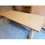 Dining Table - Marbello Dining Table 240cm Rustic Rubber Wood 240cm X 90cm X 76cm RRP £1660